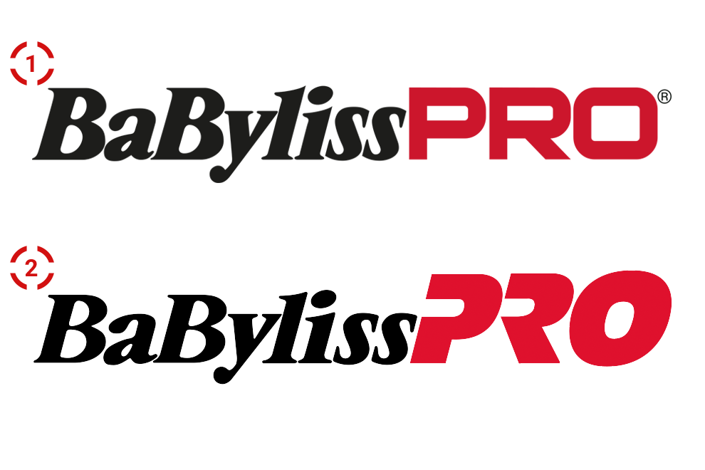 Сравнение нового и старого  логотипа BaByliss PRO